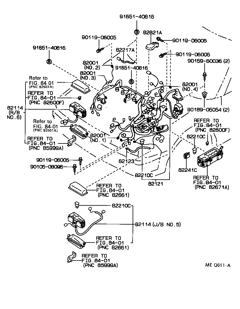  CARINA FF |  WIRING CLAMP