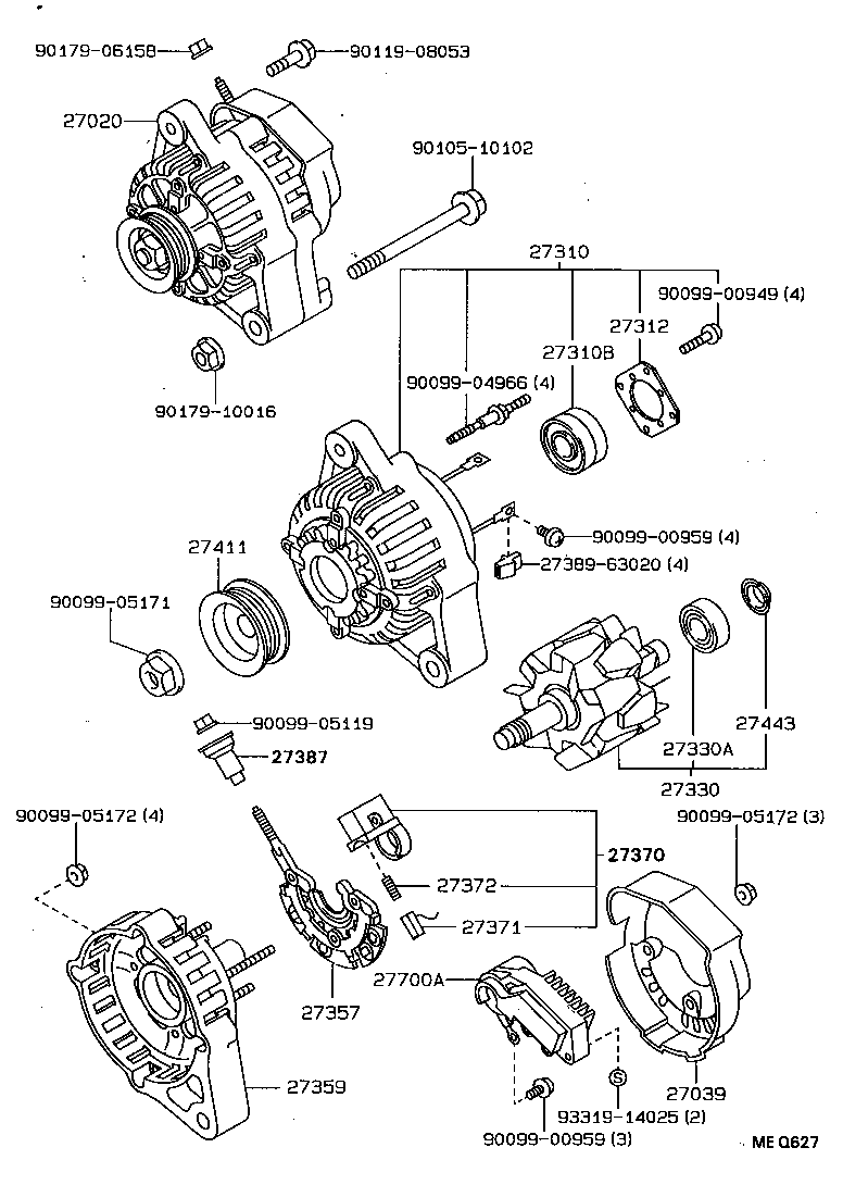  CARINA FF |  ALTERNATOR