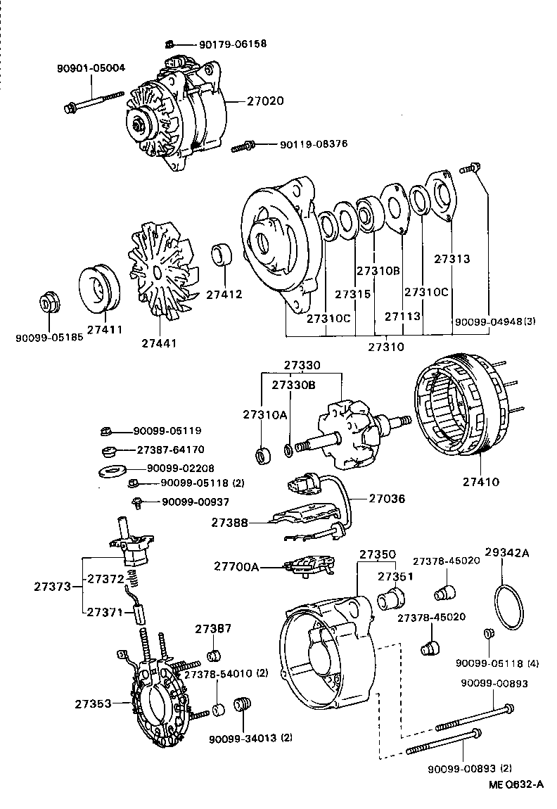  CAMRY VISTA |  ALTERNATOR