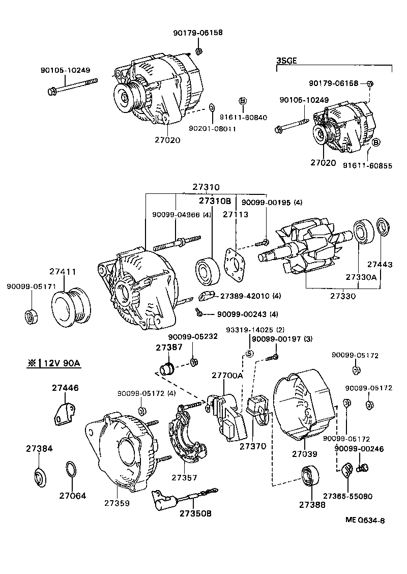  CAMRY VISTA |  ALTERNATOR