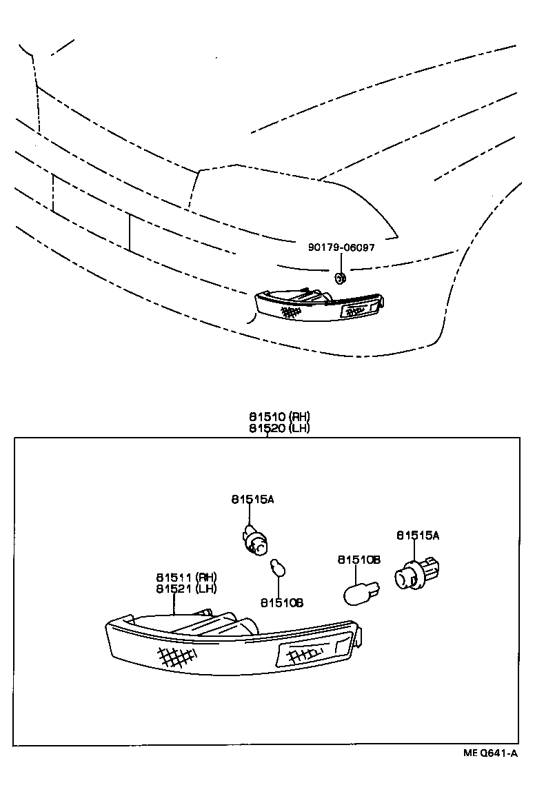  CAMRY VISTA |  FRONT TURN SIGNAL LAMP