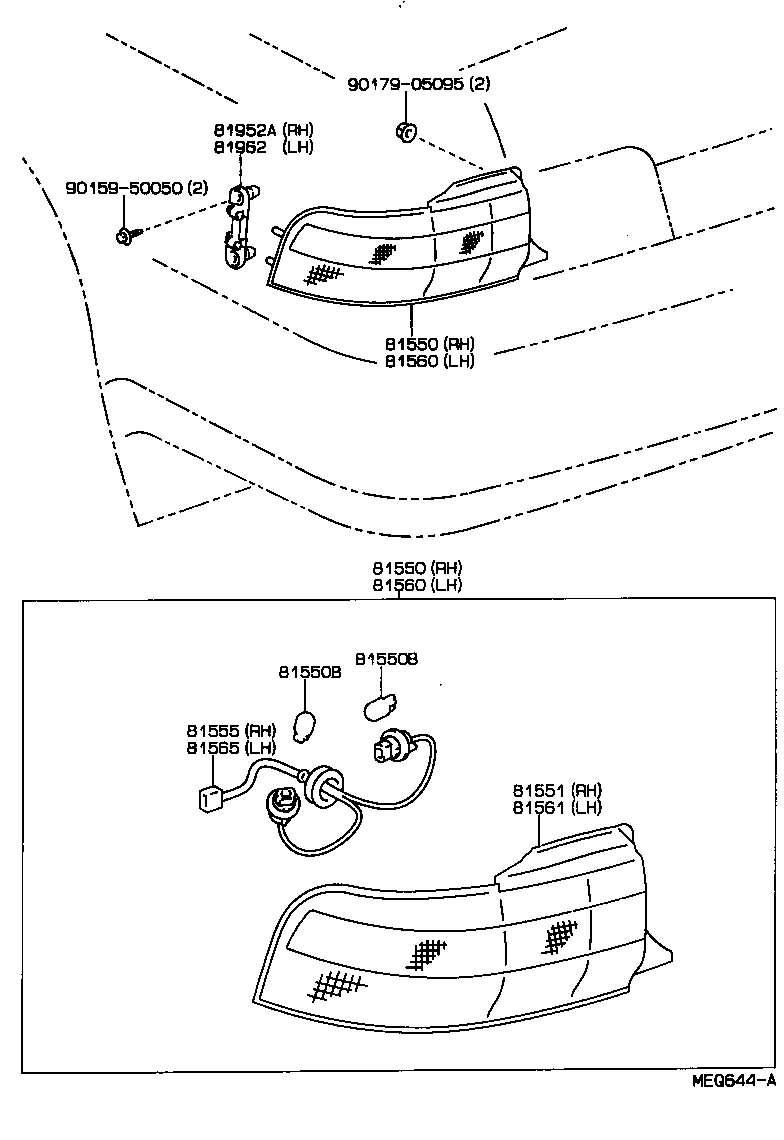  CAMRY VISTA |  REAR COMBINATION LAMP