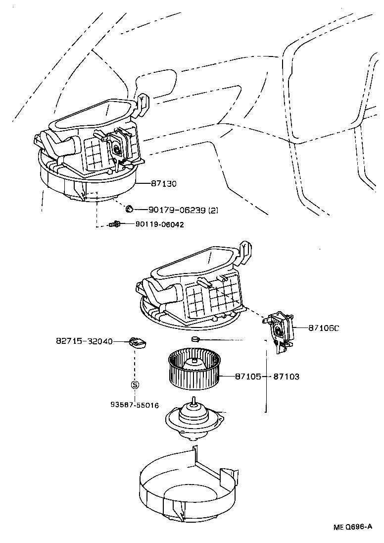  CAMRY VISTA |  HEATING AIR CONDITIONING HEATER UNIT BLOWER
