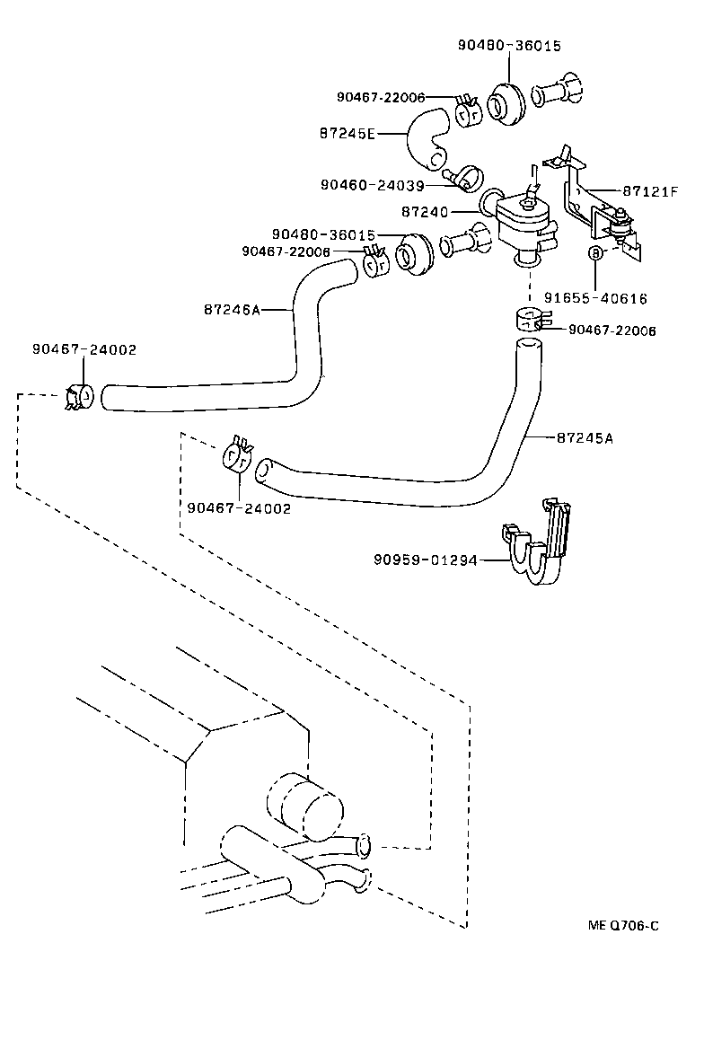  CAMRY VISTA |  HEATING AIR CONDITIONING WATER PIPING