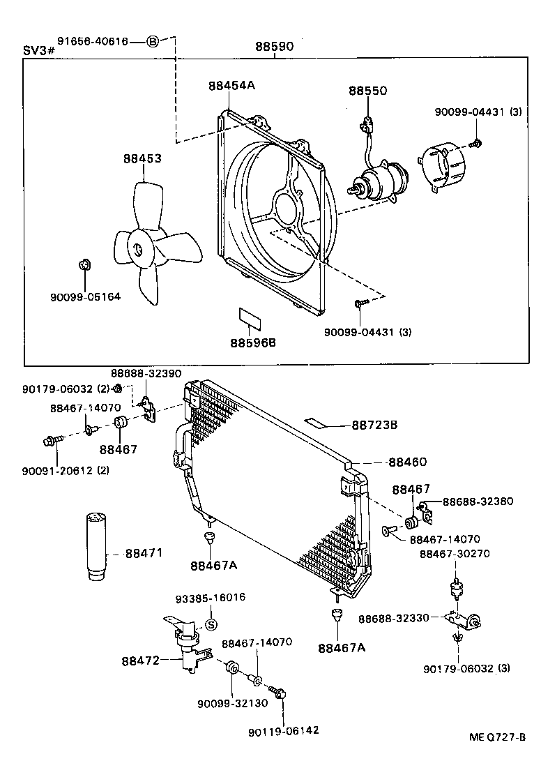  CAMRY VISTA |  HEATING AIR CONDITIONING COOLER PIPING