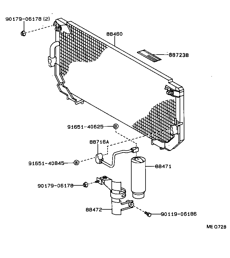  CAMRY VISTA |  HEATING AIR CONDITIONING COOLER PIPING