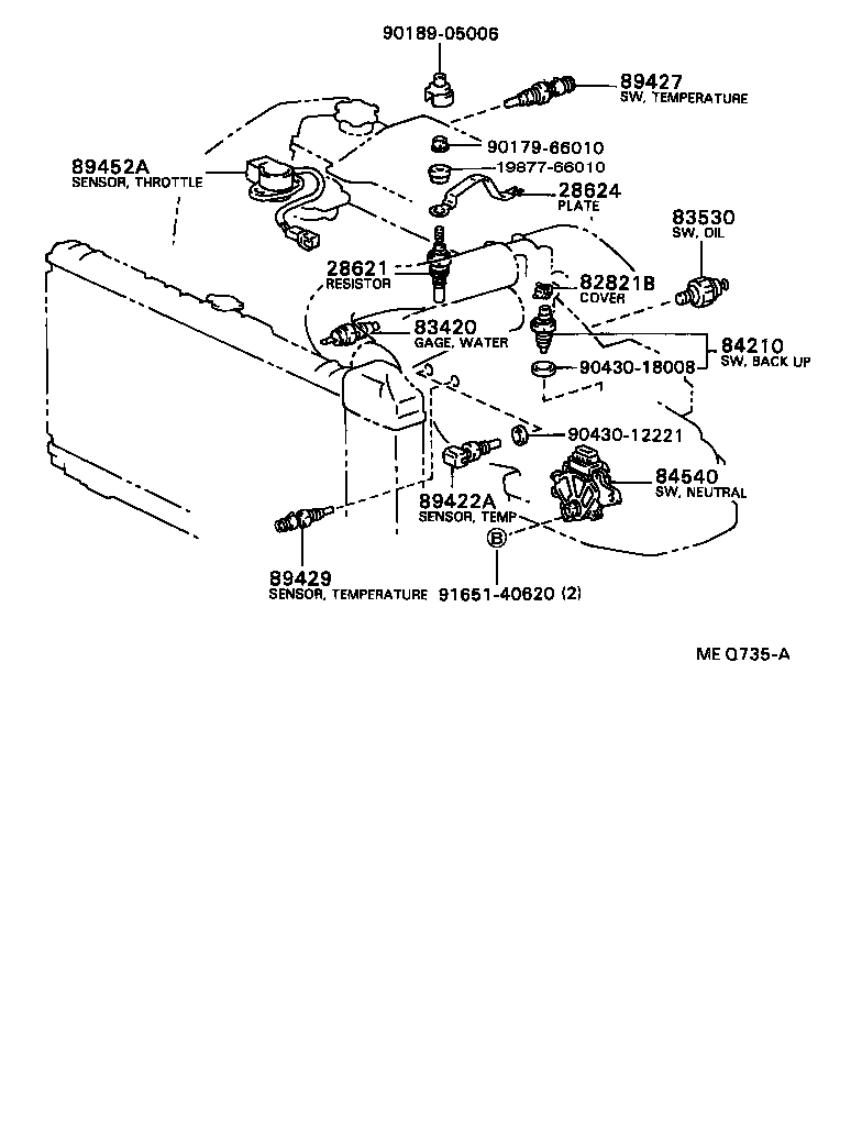 CAMRY VISTA |  SWITCH RELAY COMPUTER