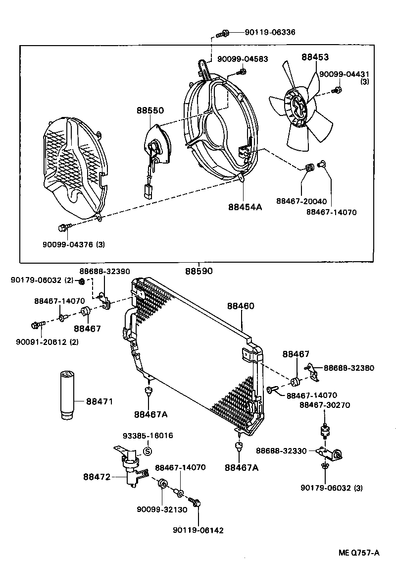  CAMRY VISTA |  HEATING AIR CONDITIONING COOLER PIPING