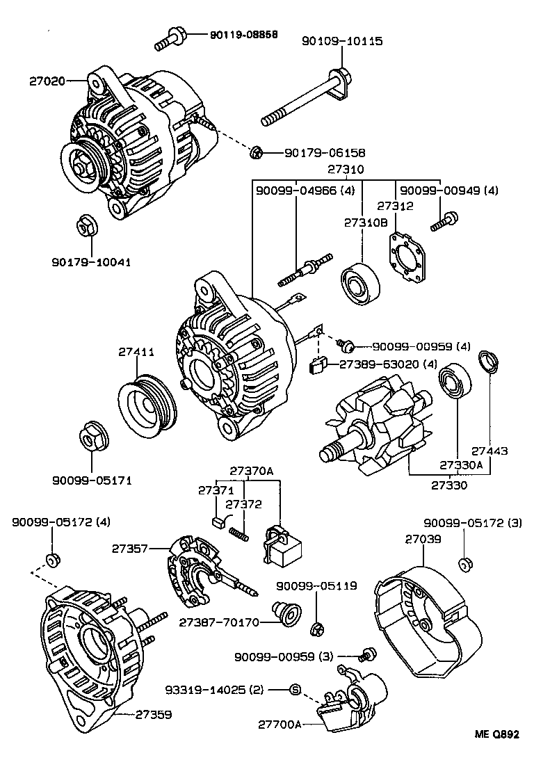 SPRINTER CARIB |  ALTERNATOR