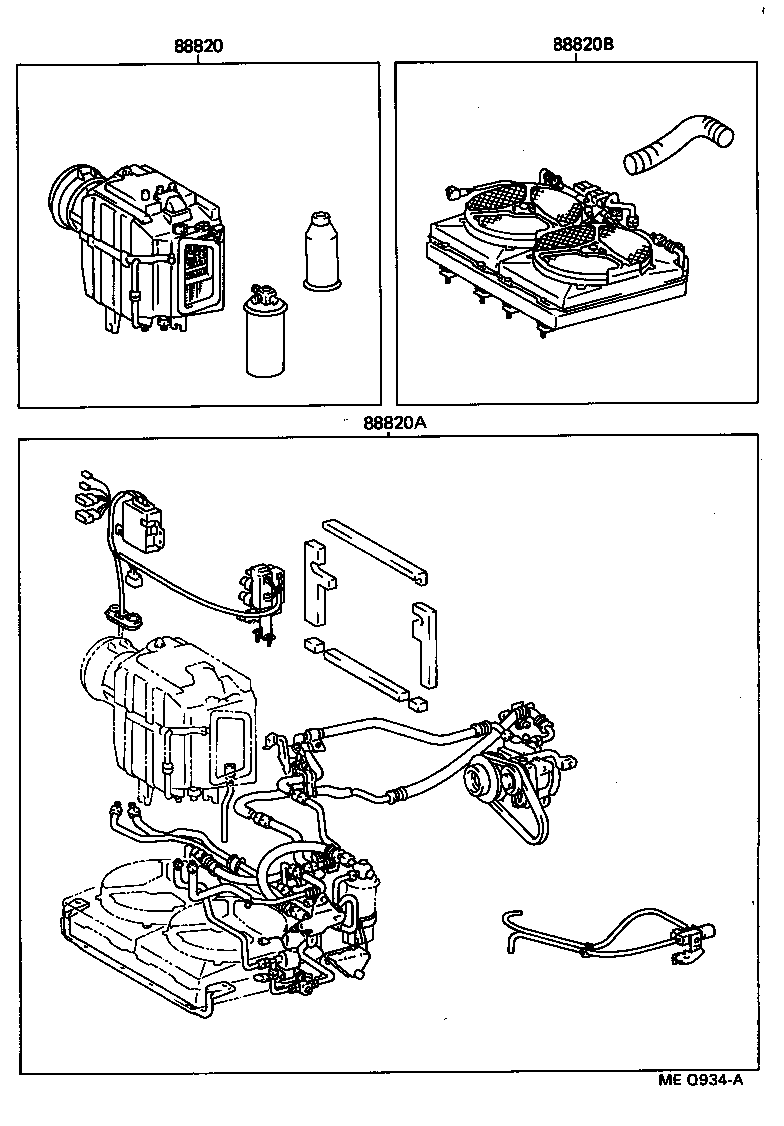  LITEACE VAN WAGON |  HEATING AIR CONDITIONING SET