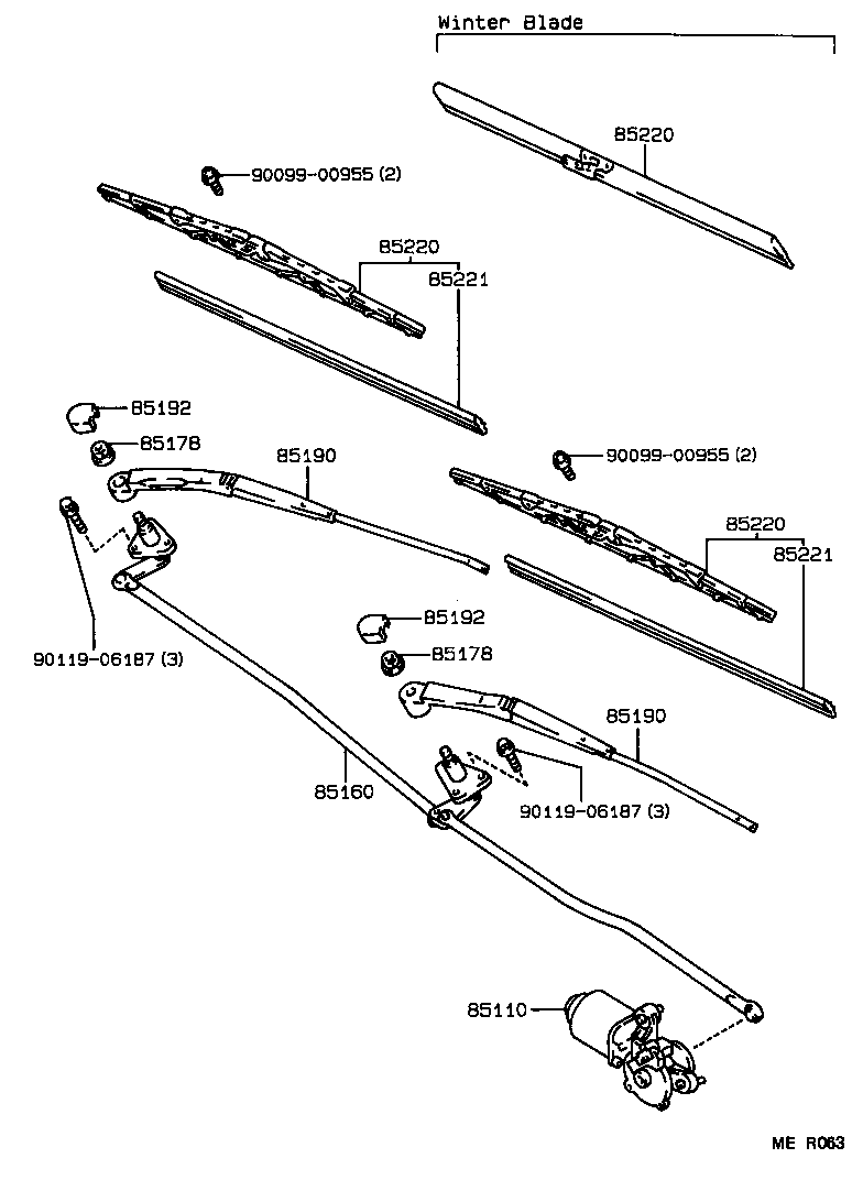  SPRINTER CARIB |  WINDSHIELD WIPER