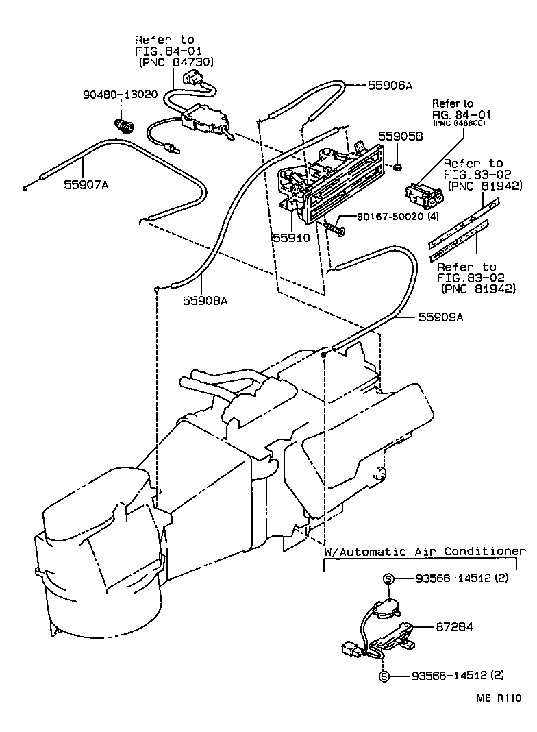  SPRINTER CARIB |  HEATING AIR CONDITIONING CONTROL AIR DUCT