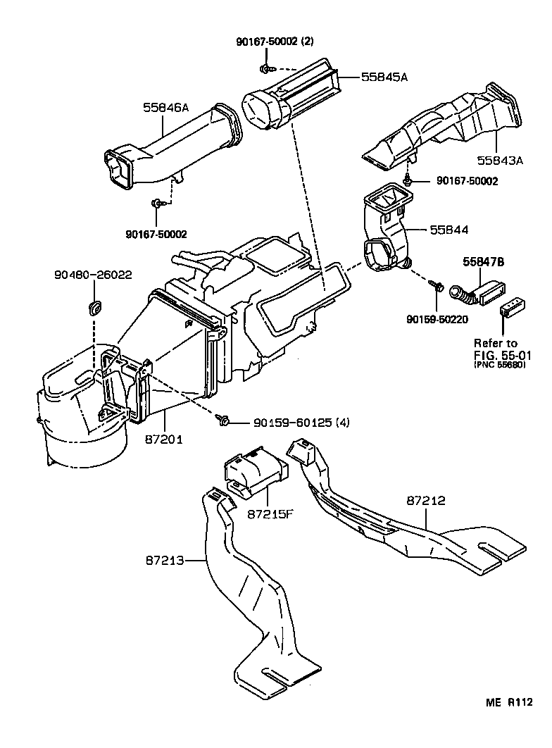  SPRINTER CARIB |  HEATING AIR CONDITIONING CONTROL AIR DUCT
