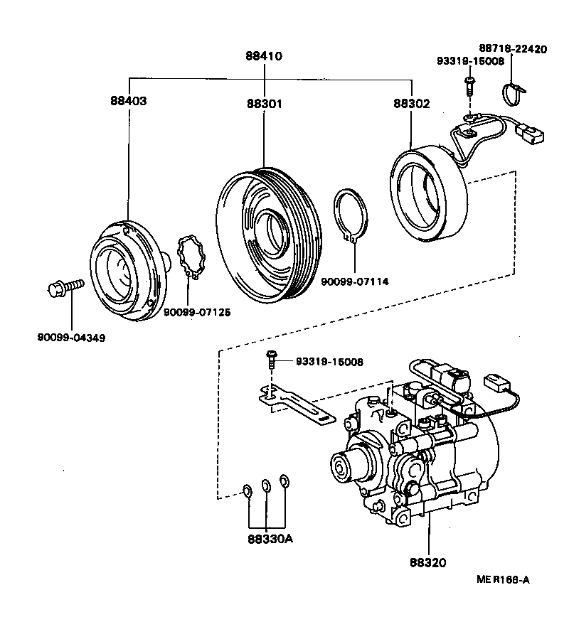  COROLLA 2 |  HEATING AIR CONDITIONING COMPRESSOR