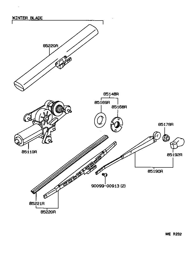  SPRINTER CARIB |  REAR WIPER