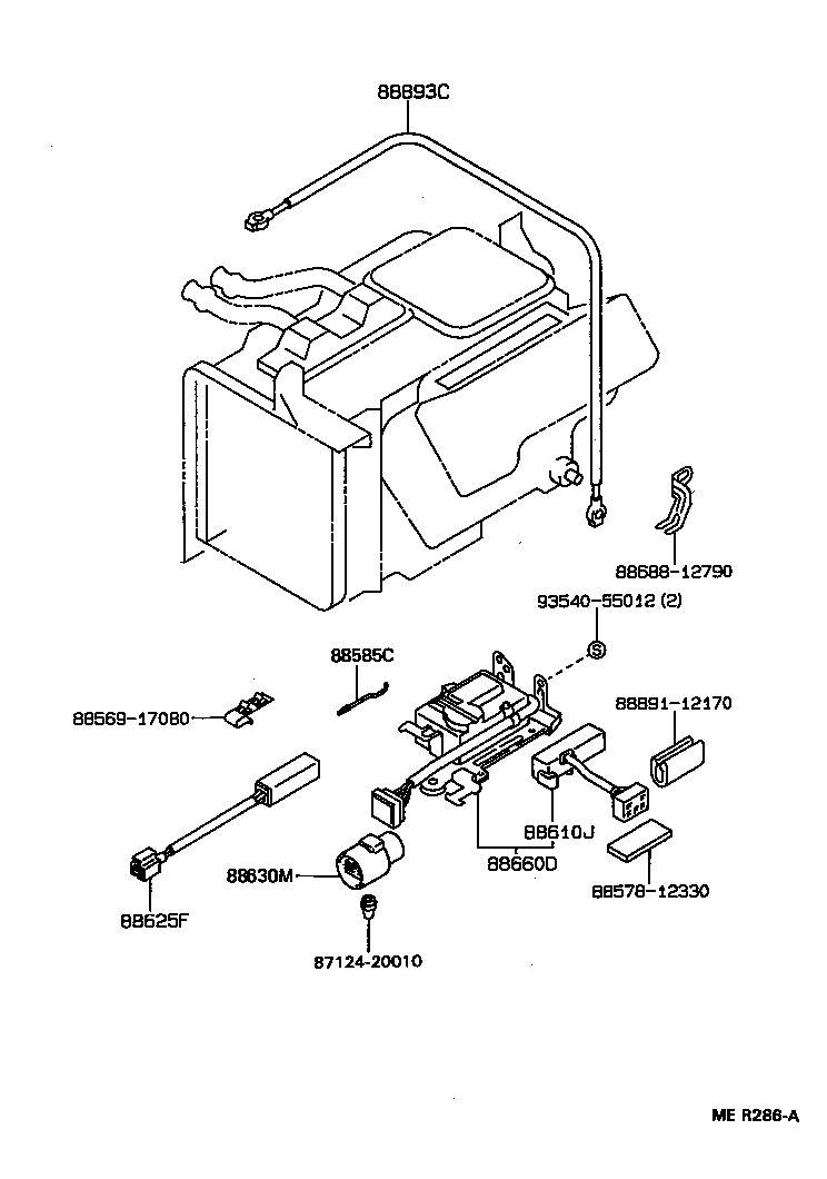  SPRINTER CARIB |  HEATING AIR CONDITIONING HEATER UNIT BLOWER