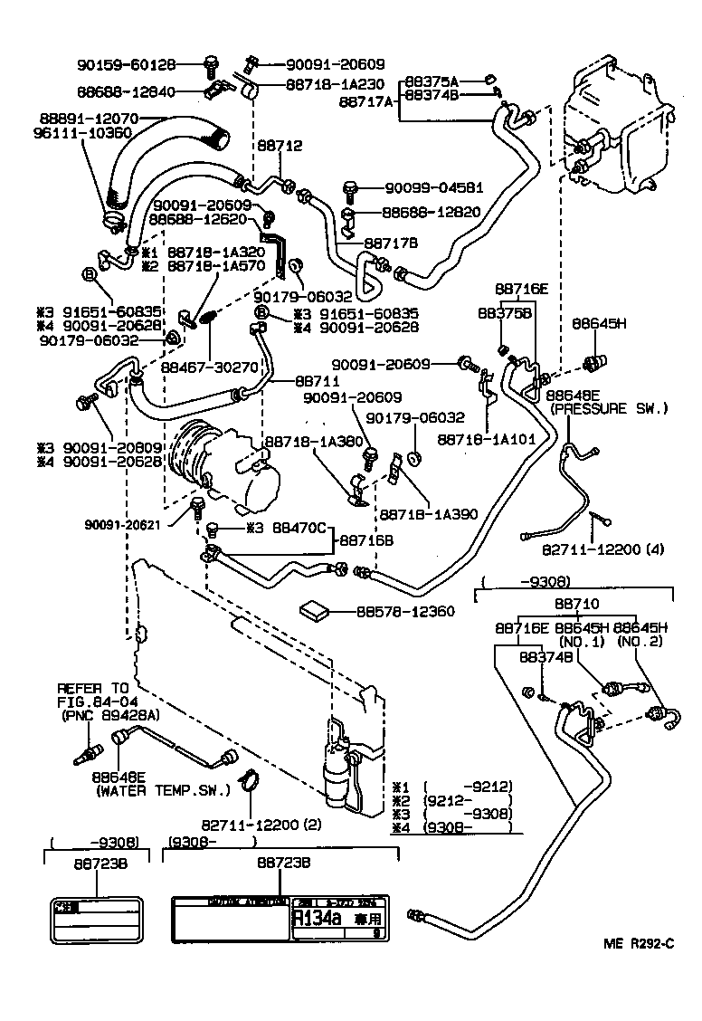  SPRINTER CARIB |  HEATING AIR CONDITIONING COOLER PIPING