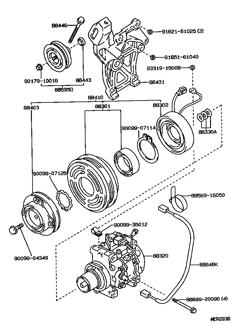  SPRINTER CARIB |  HEATING AIR CONDITIONING COMPRESSOR