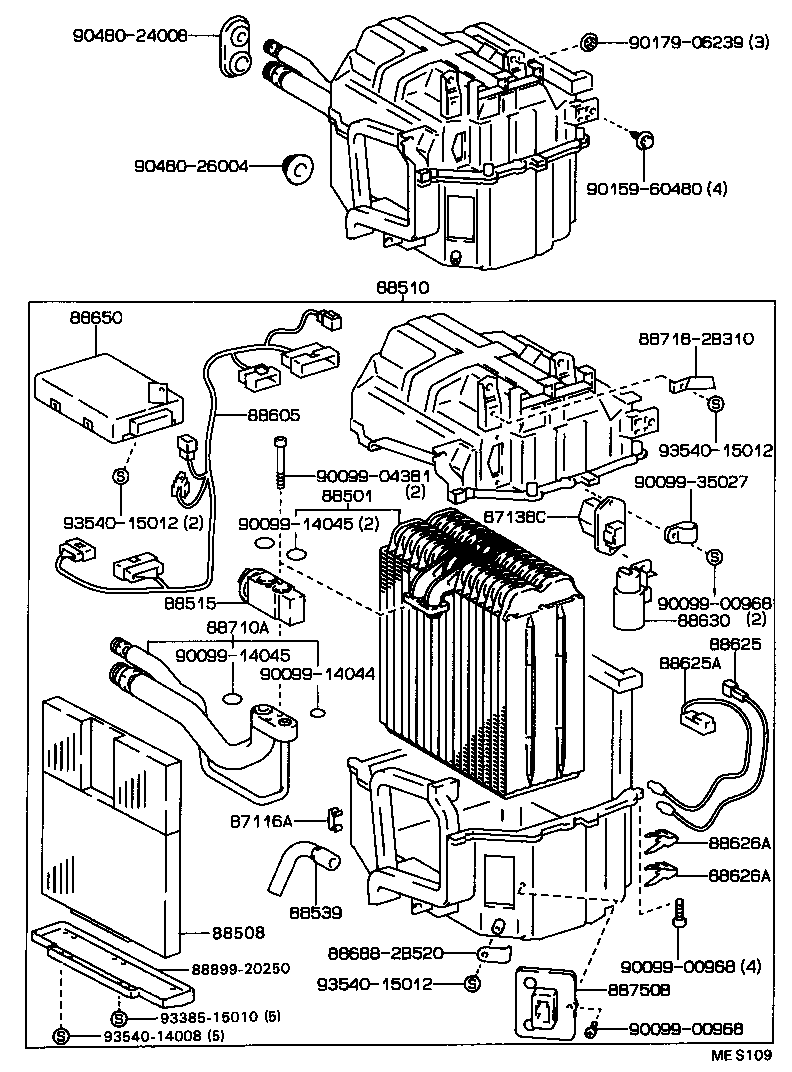  CELICA |  HEATING AIR CONDITIONING COOLER UNIT