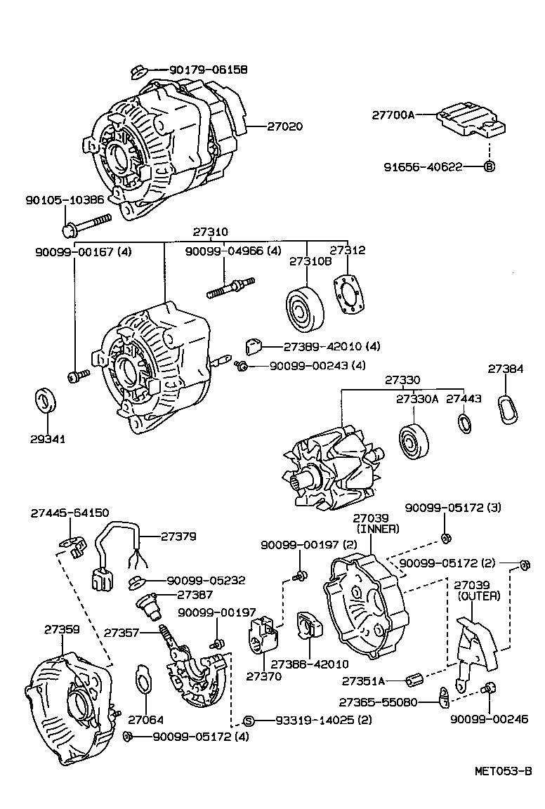  LITE TOWNACE V WG |  ALTERNATOR