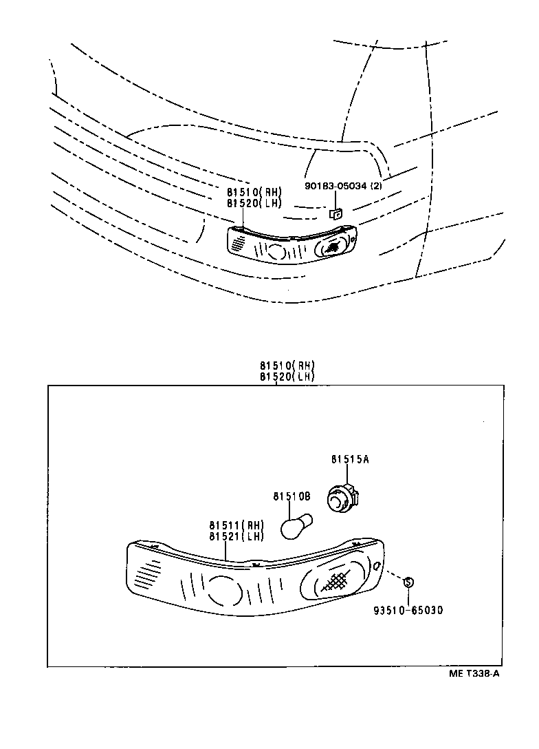 LITE TOWNACE V WG | FRONT TURN SIGNAL LAMP