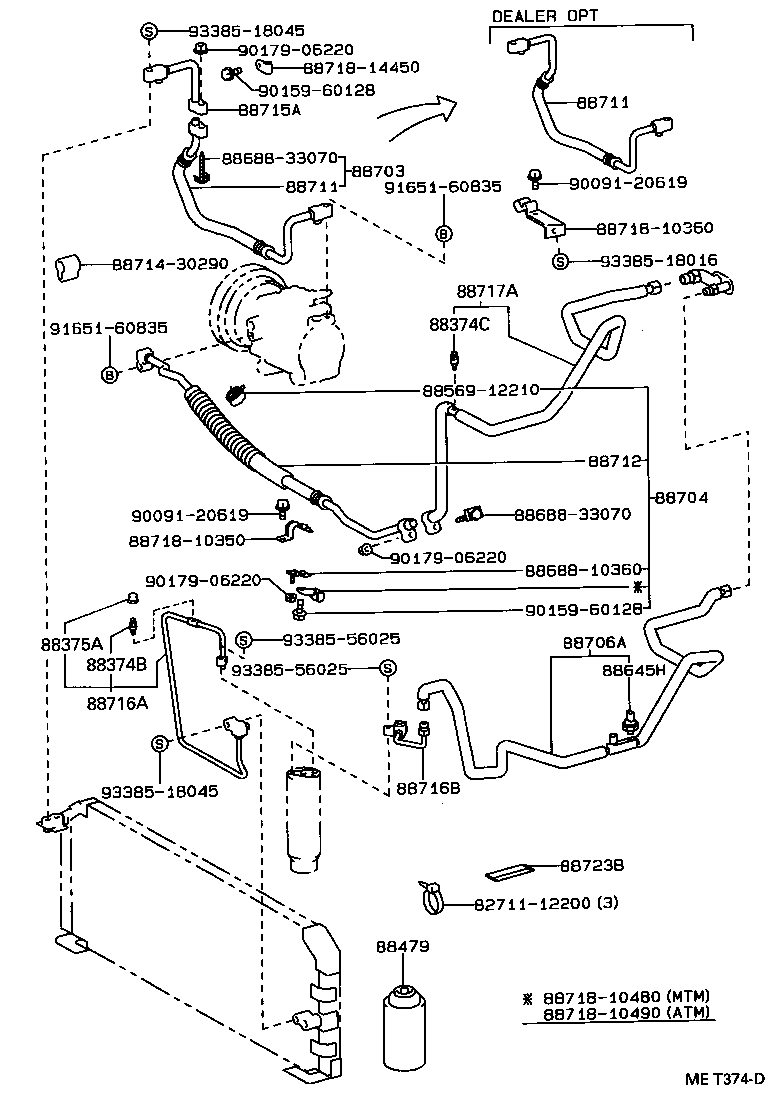  STARLET |  HEATING AIR CONDITIONING COOLER PIPING