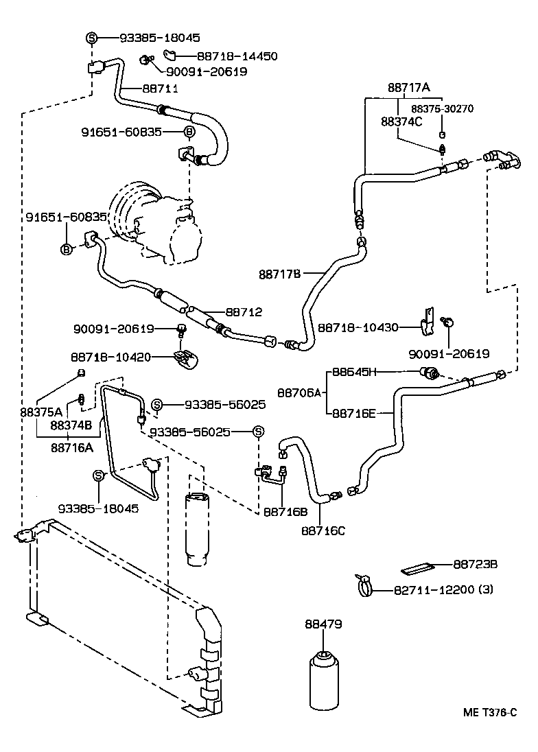  STARLET |  HEATING AIR CONDITIONING COOLER PIPING