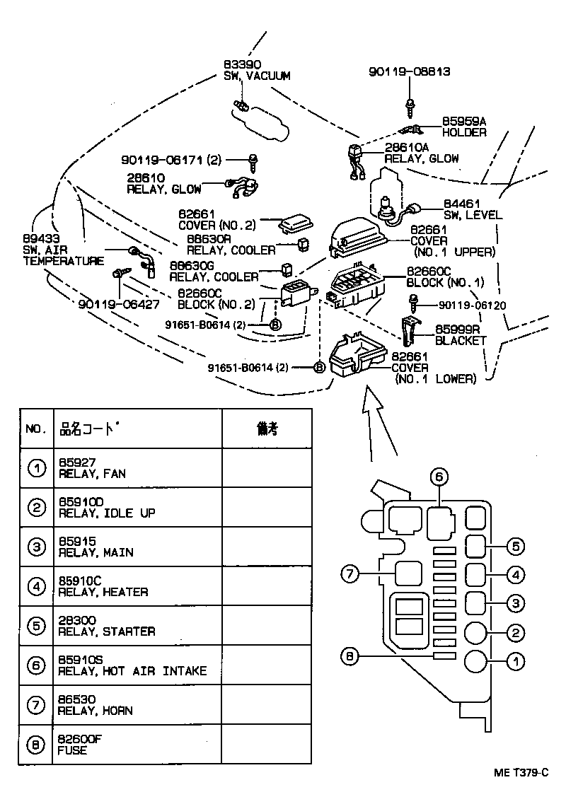  STARLET |  SWITCH RELAY COMPUTER