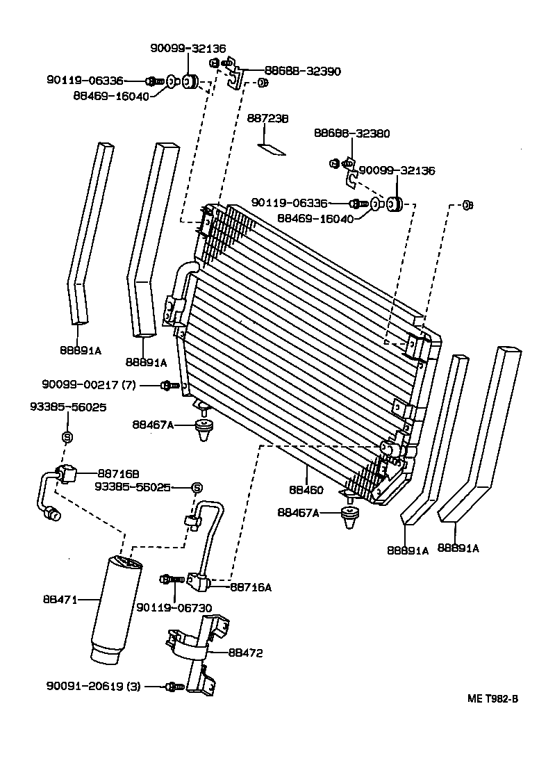  CAMRY VISTA |  HEATING AIR CONDITIONING COOLER PIPING