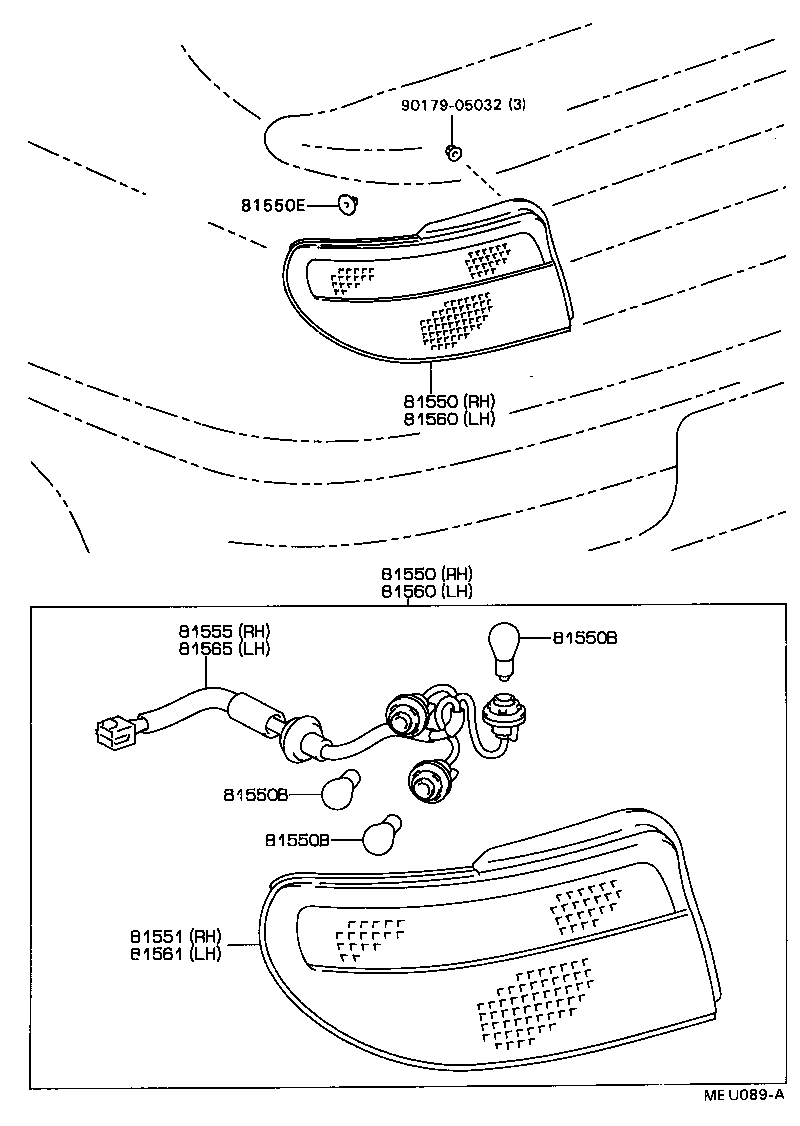  CARINA FF |  REAR COMBINATION LAMP