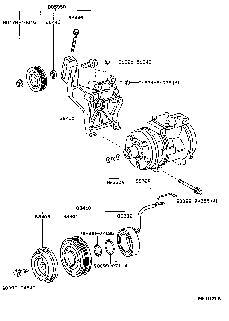  CARINA FF |  HEATING AIR CONDITIONING COMPRESSOR