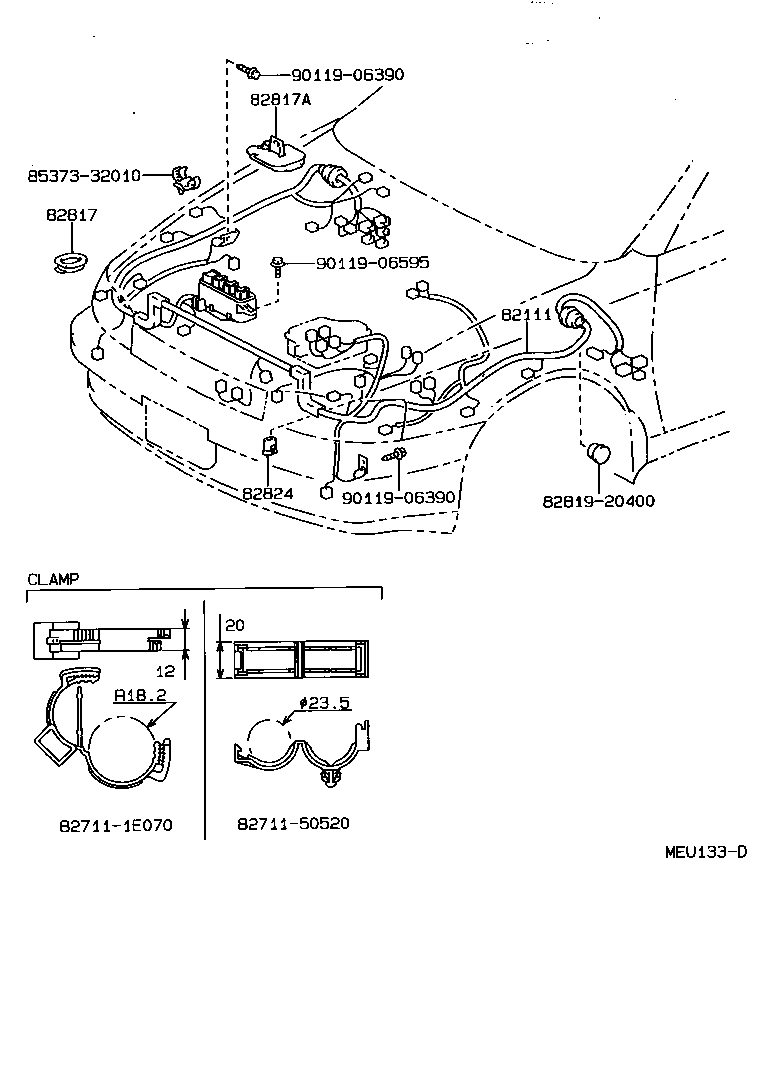  CARINA FF |  WIRING CLAMP