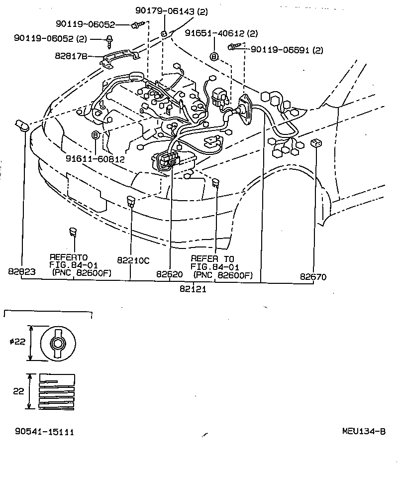 CARINA FF |  WIRING CLAMP