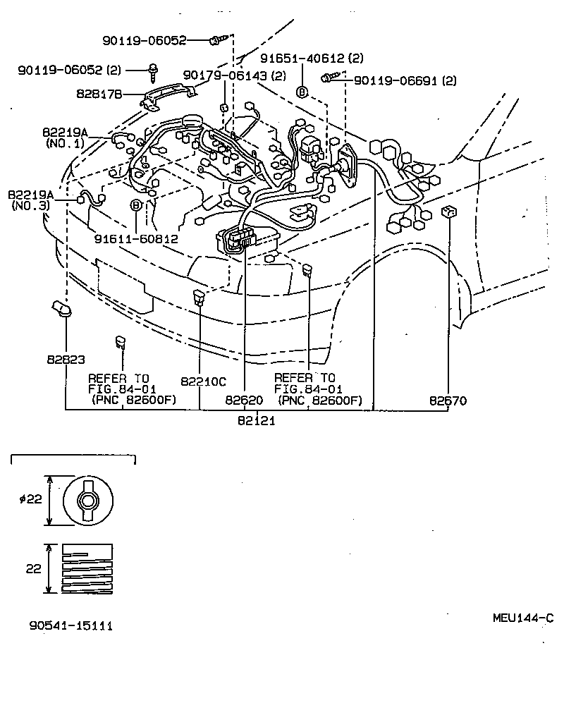  CARINA FF |  WIRING CLAMP