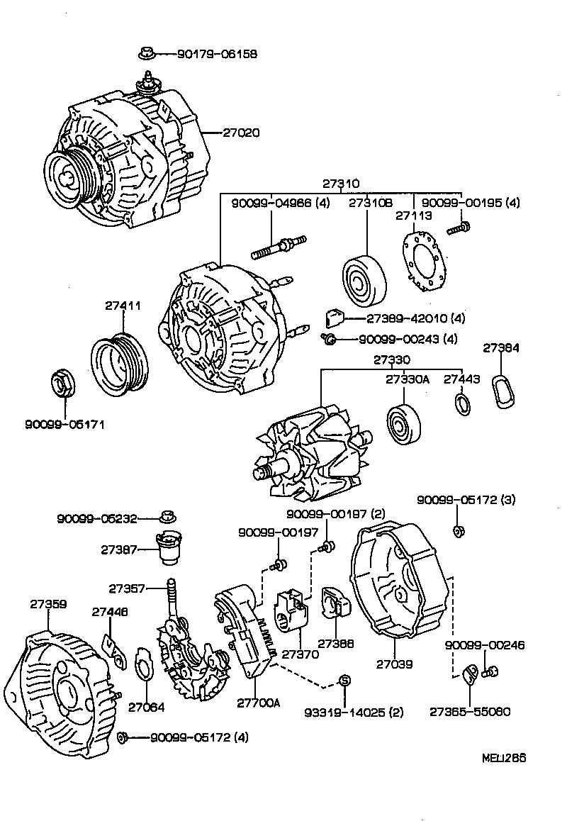 CAMRY VISTA |  ALTERNATOR