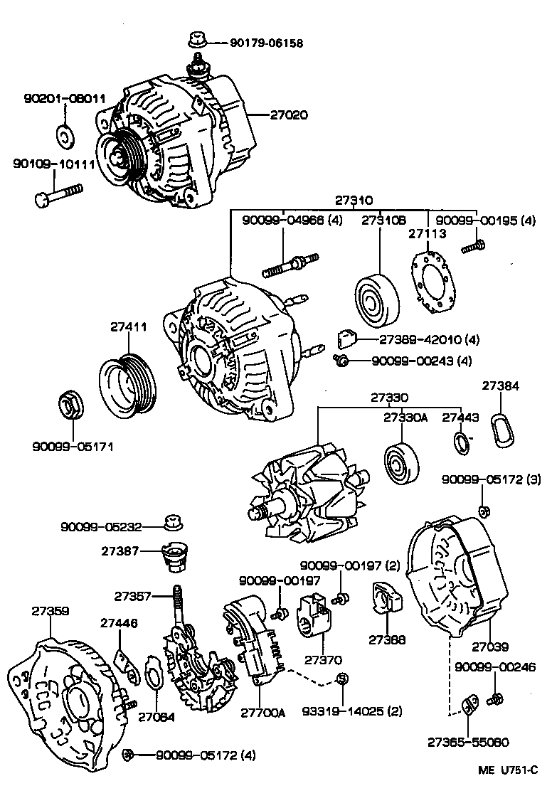  SCEPTER WG CP |  ALTERNATOR