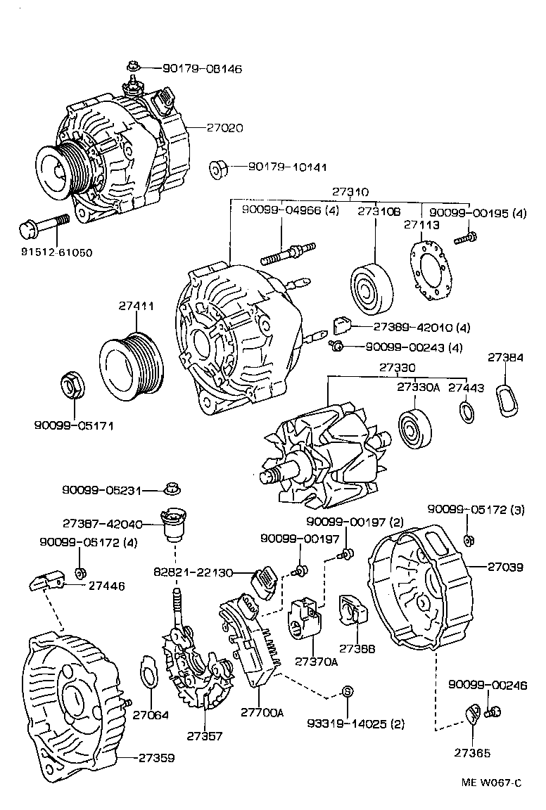  CROWN CROWN MAJESTA |  ALTERNATOR