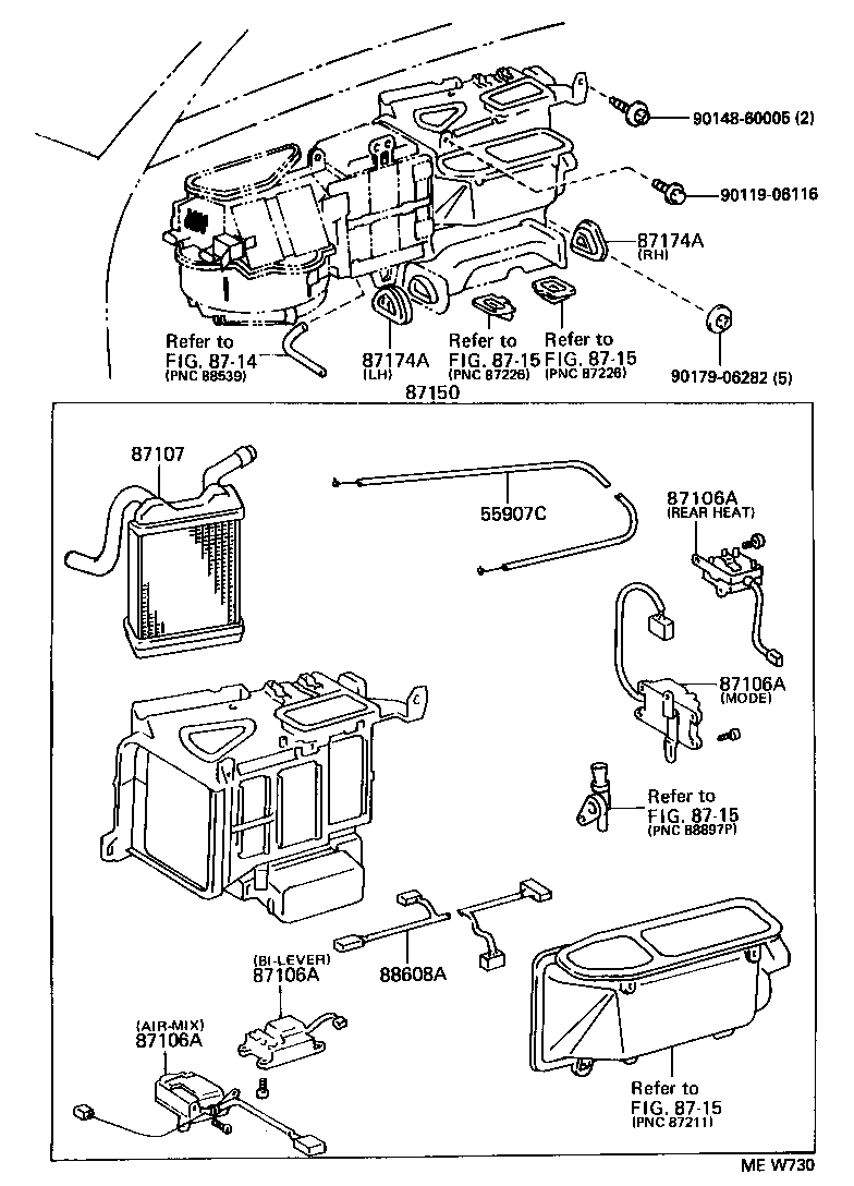  CROWN CROWN MAJESTA |  HEATING AIR CONDITIONING HEATER UNIT BLOWER