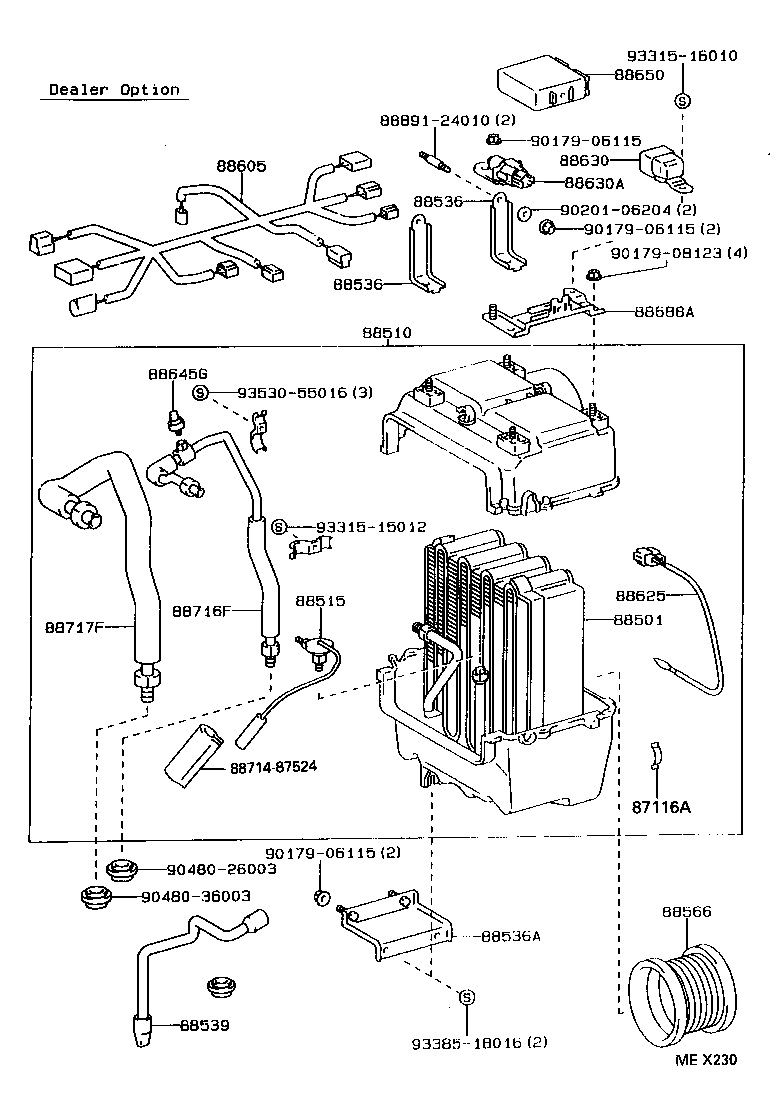  DYNA TOYOACE QUICK |  HEATING AIR CONDITIONING COOLER UNIT