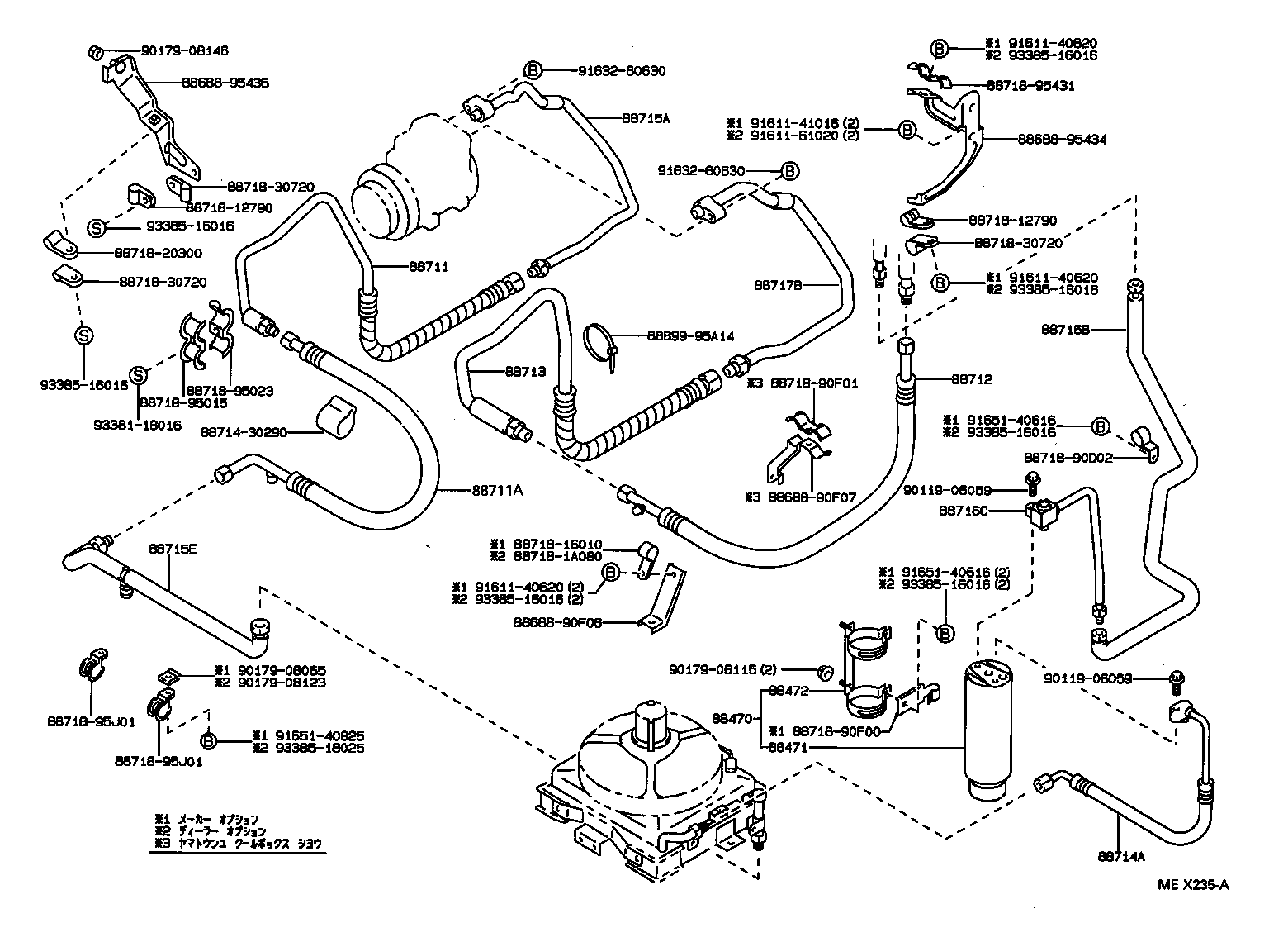  DYNA TOYOACE QUICK |  HEATING AIR CONDITIONING COOLER PIPING