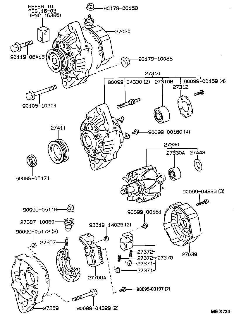  DYNA TOYOACE |  ALTERNATOR