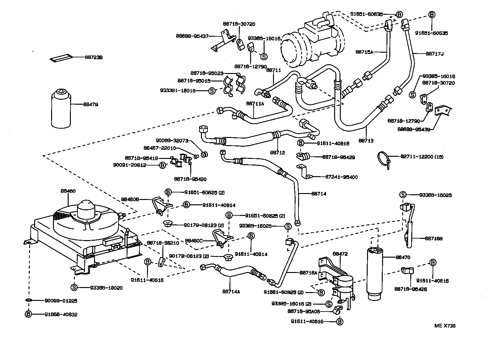  DYNA TOYOACE |  HEATING AIR CONDITIONING COOLER PIPING