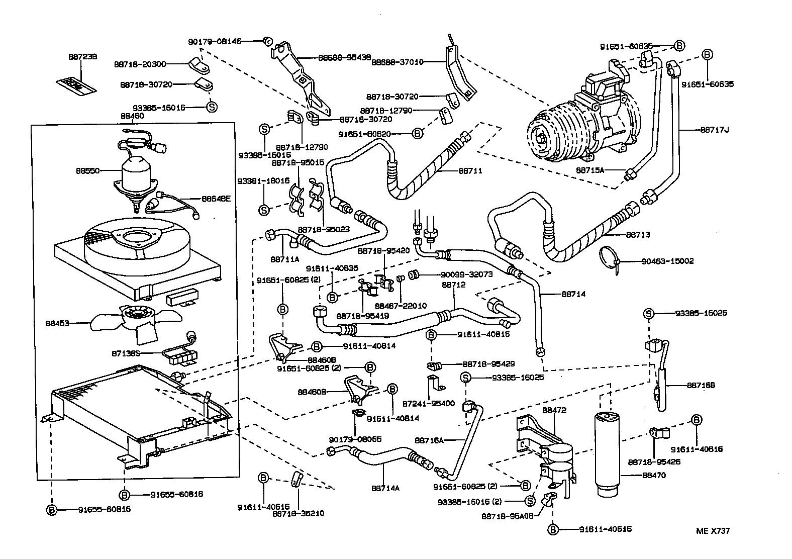  DYNA TOYOACE |  HEATING AIR CONDITIONING COOLER PIPING