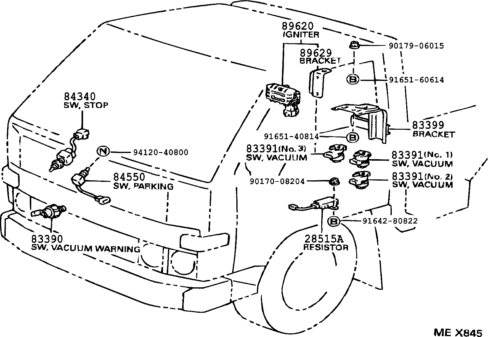  DYNA TOYOACE |  SWITCH RELAY COMPUTER