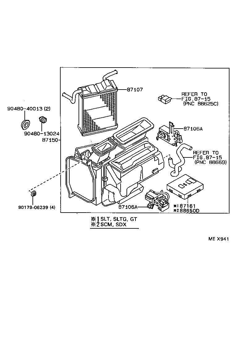  CRESTA |  HEATING AIR CONDITIONING HEATER UNIT BLOWER