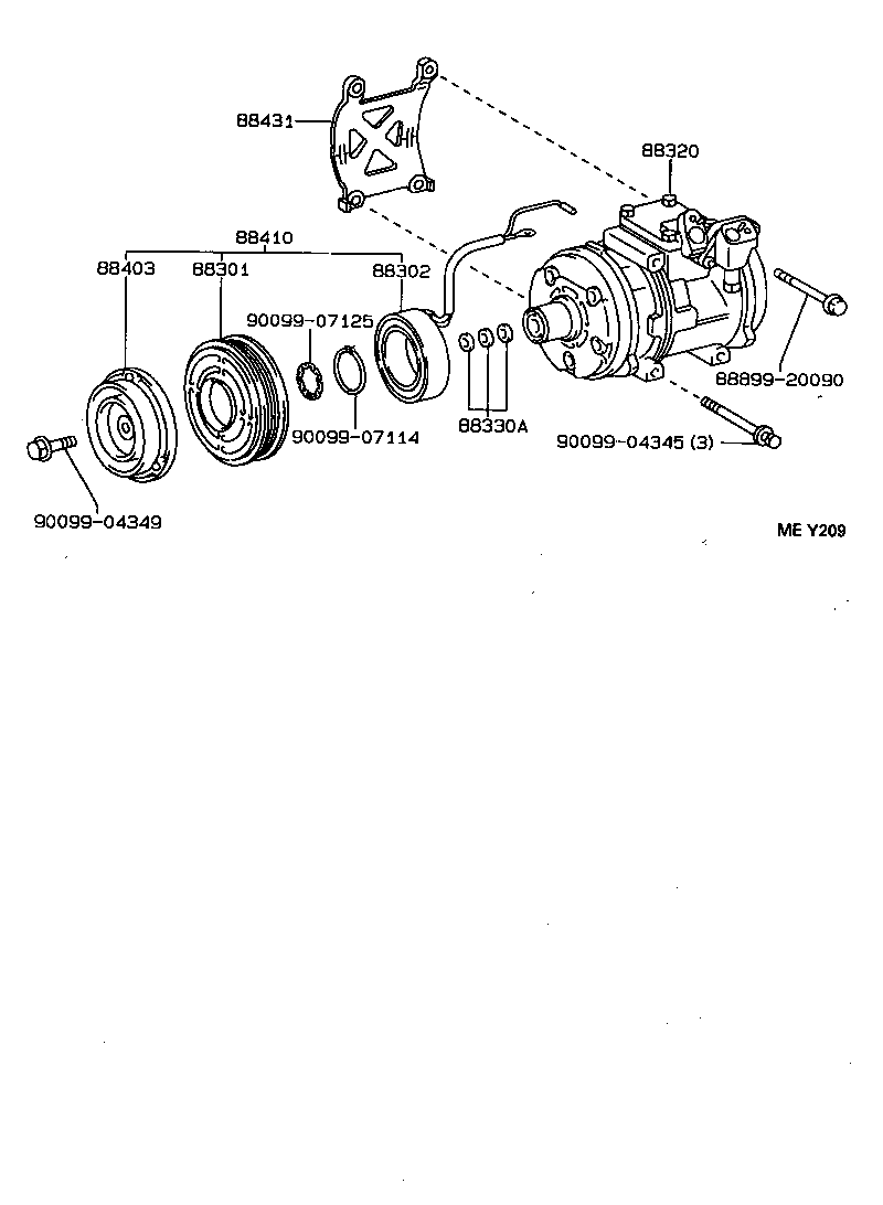  CARINA FF |  HEATING AIR CONDITIONING COMPRESSOR