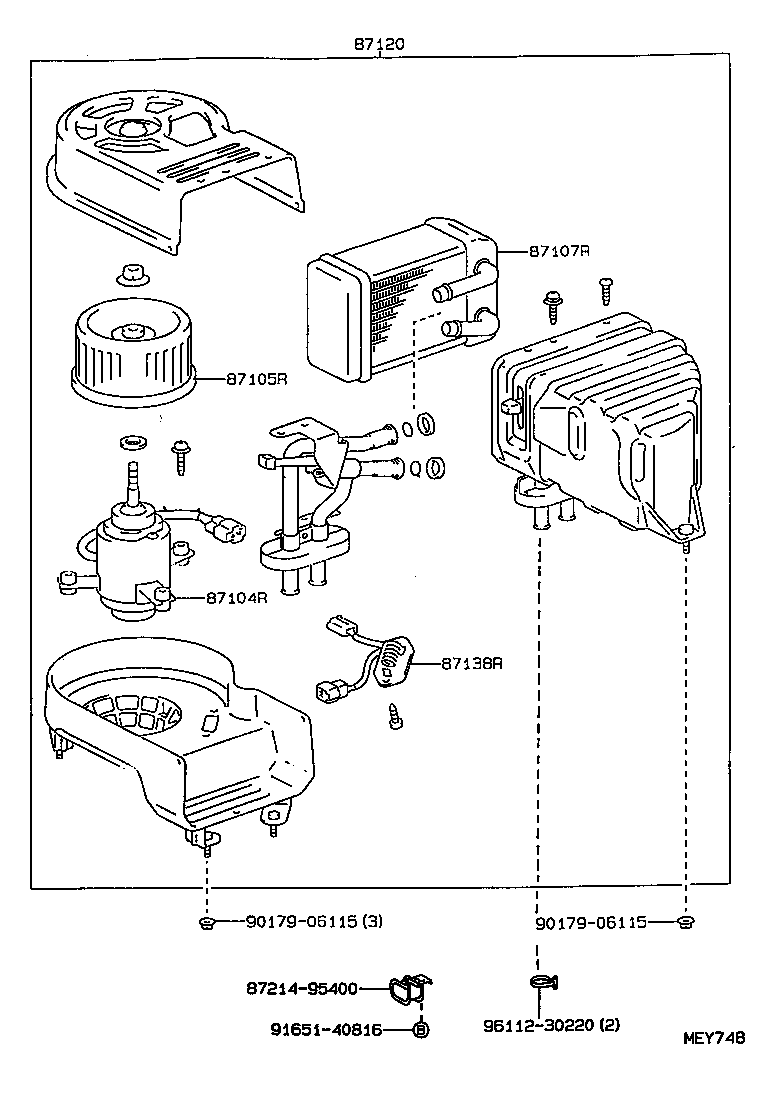  HIACE TRUCK |  HEATING AIR CONDITIONING HEATER UNIT BLOWER
