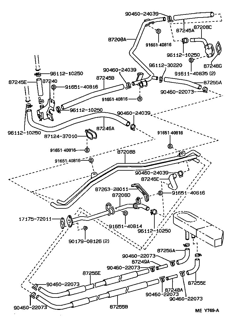  HIACE TRUCK |  HEATING AIR CONDITIONING WATER PIPING