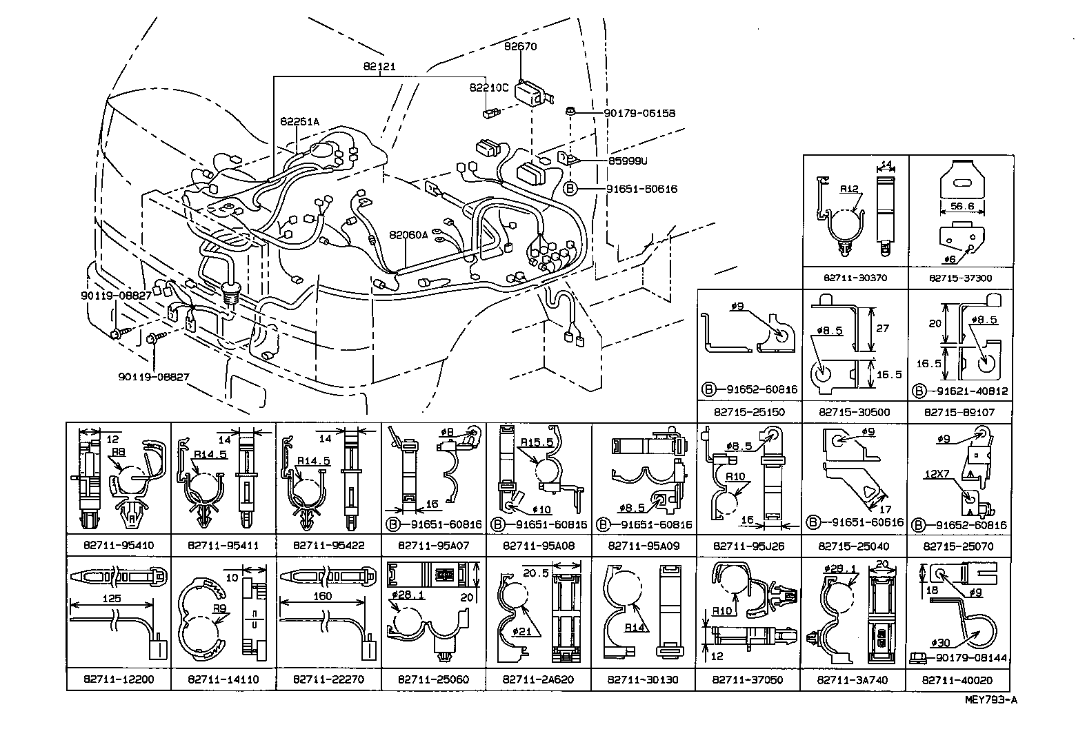  HIACE TRUCK |  WIRING CLAMP