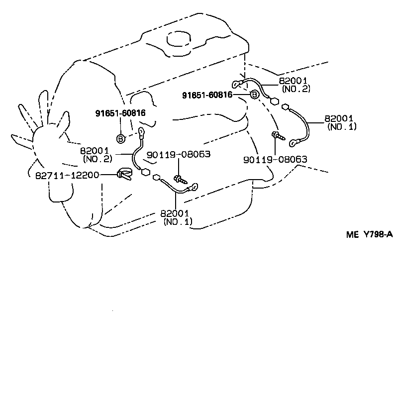  HIACE TRUCK |  WIRING CLAMP
